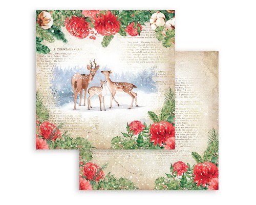Набор бумаги "Home for the Holidays" 20,3 х 20,3 см., 10 листов, Stamperia