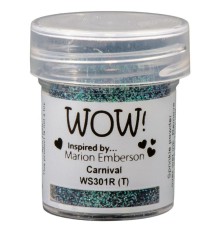 Пудра для эмбоссинга "Carnival",  полупрозрачная с глиттером, 15мл., WOW!