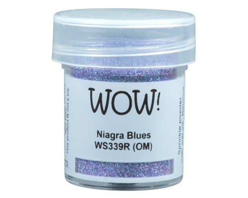 Пудра для эмбоссинга "Niagra Blues", непрозрачная, 15мл., WOW! Пудра для эмбоссинга "Niagra Blues", непрозрачная, 15мл., WOW!