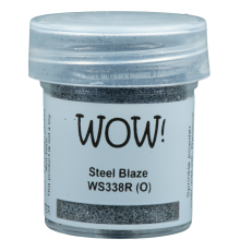 Пудра для эмбоссинга "Steel Blaze", непрозрачная, 15мл., WOW!