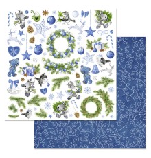 Бумага двусторонняя "Волшебный снегопад. Картинки", ScrapMania