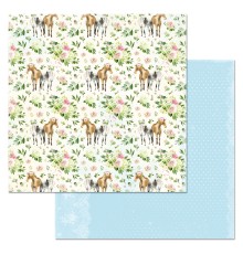    Бумага двусторонняя  "Обнимая счастье. Пара" (ScrapMania)