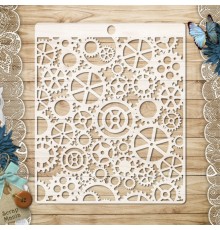 Трафарет "Вечные странники. Шестеренки", ScrapMania 