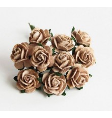 розы кофе с молоком 1,5 см, 10шт.