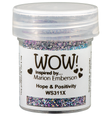 Пудра для эмбоссинга "Hope & Positivity", непрозрачная, 15мл., WOW!