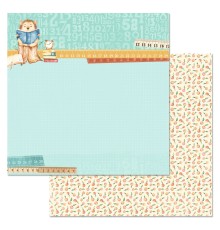 Бумага двусторонняя коллекция "Первоклашка. Цифры", ScrapMania