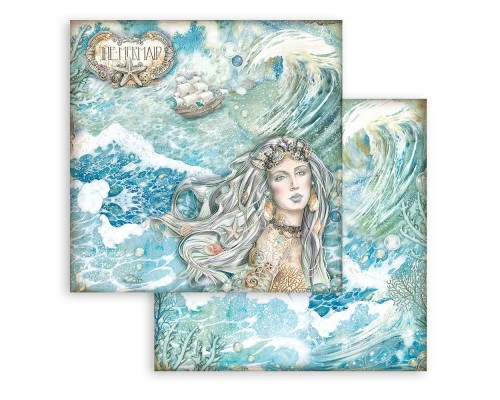 Набор бумаги "Songs of the Sea" 20,3 х 20,3 см., 10 листов, Stamperia